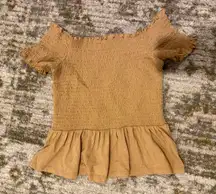 American Eagle Mustard Yellow AE Top