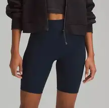 Lululemon Navy Blue Align High Rise 8-Inch Shorts Size 0