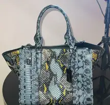 Coach Crosby carryall bag 37117  exotic python bag