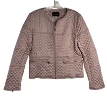 Dolce Cabo Short Quilted Jacket with Zipper Sleeve Size XS