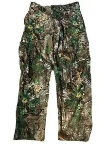 Gamehide Hush Hide hunting Camo  cargo pants.  Size XL or 14 Realtree Xtra Green