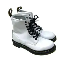 Dr. Martens  1460 Smooth Leather Lace-Up Boots White Size US 7