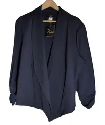 NWT Open Front Cardigan Womens 2X Lagenlook Made In USA Flowy Travel by Noir