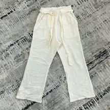 Sincerely Jules gauze kick flare pull on cotton cropped pants