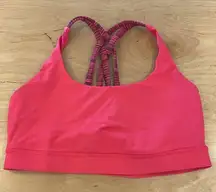 Lululemon Energy Sports Bra‎ Soul Cycle Size 8 Boom Juice Cyber Alarming