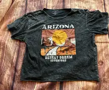 Women’s Caution To The Wind Arizona Dessert Dream Adventure Cropped T Large