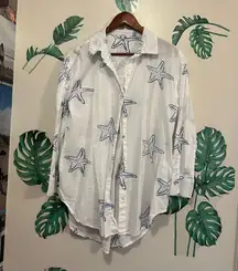 Beach Button Front Cover Up
