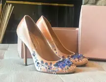 Miu Miu Calzature Donna Raso Albicocca Heel Size 37