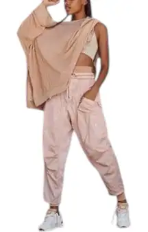 New Rare Free People FP Movement‎ Lovin' Life 3-in-1 Joggers Pants High Waist XS