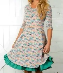 EUC Matilda Jane X Joanna Gaines Down on the Farm Floral Dress Size Large