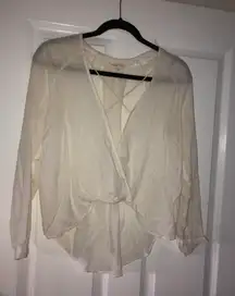 White Blouse Puffy Sleeves