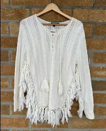 Love sam fringe sweater xtra small