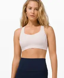 Lululemon Free To Be Serene Bra Light Support Size 10 C/D Cup Feather Pink