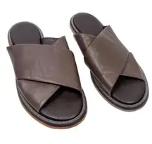 Brunello Cucinelli Brown‎ Leather Monili Sandals