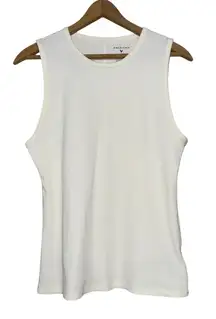 American Eagle White Ribbed Tank Top Sleeveless‎ Basic Casual XL