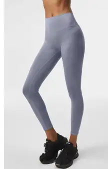 Alo 7/8 High-Waist Airlift Leggings Fog Hi-Rise Waisted Tights Skinny Pants XS