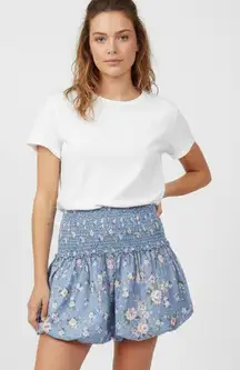 Hollister Ultra High-Rise Floral Smocked Ruffle Skort Size Medium