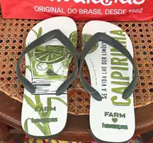 NWP Farm Rio x Havaianas Caipirinha Flip Flops