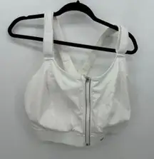 Shefit Womens White Ultimate Sports Bra Size 6 Luxe Workout Gym High Impact