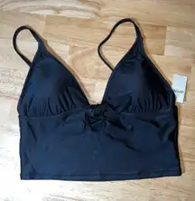 Medium  Black Crop Bikini Top BNWTS $34.95