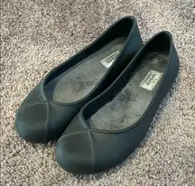 Crocs Olivia II Dual Comfort fur lined black ballet flats