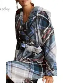 Vera Bradley Women's Checkered Robe - Blue and Pink