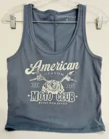 Aeropostale American Moto Club Cropped Tank Top