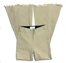 Newbury Kustom Light Khaki Tan Flare Jeggings Leggings