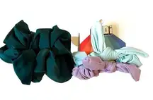 Andi Athletic Bow Scrunchie with Jumbo Hunter Green Scrunchie Essential Set