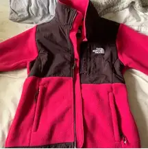 pink northface jacket 