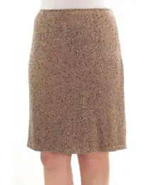 NWT RALPH LAUREN Womens Brown Knee Length Pencil Evening Skirt - size 16