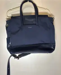 Matt & Nat Dark Blue Navy Tote with Strap & Handle