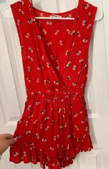 Billabong Red Flower Romper