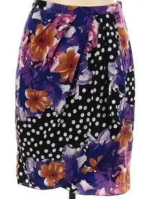 Anthropologie Yoana Baraschi Floral Polka Dot Beryl Pencil Skirt Size 8 Medium M