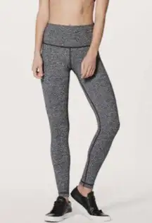 Lululemon Wunder Under Leggings Full Length Grey Heather Women’s 6 Luon