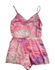 Naomi x Victoria's Secret- Play All Day Romper in Pink Tie Dye