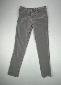 American Eagle Jeans Womens 12L Grey Super Hi Rise Jegging Skinny Stretch