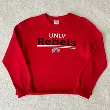 UNLV Rebels Red Sweatshirt Pullover Rivalry Threads Size Large Las Vegas