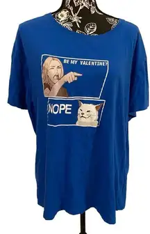 Unisex Valentines Day Meme T Shirt Cats Funny Casual Everyday