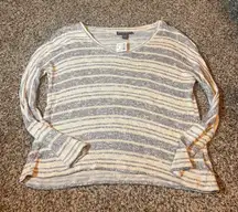 A Pea In The Pod Maternity Top Small Striped V Neck Long Sleeve