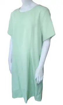 Vintage Hanes Signature Collection Pistachio Green Shift Dress (18)