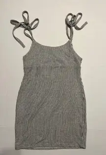 Black And White Striped Sundress Size L