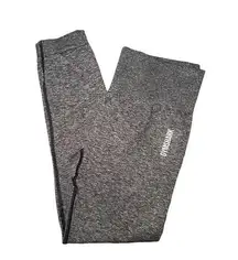 Gymshark Adapt Seamless Compression Leggings 7/8 Womens Black Marl Size Large