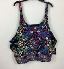 Torrid Medallion High Neck Bikini Top Size 6X NWT
