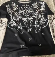 Black and white long sleeve shirt #gothic