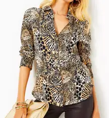 Marlena Upf 50+ Button Down Rattan Walk On The Wild Side NWT SIZE XS ret $178