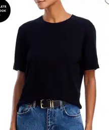 Rails Cotton and Cashmere Short Sleeve Sweater Tee L