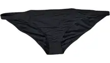 J. Crew Ribbed-trim hipster‎ full-coverage bikini bottom Black 3X NWT