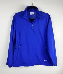 Nike Golf Blue Lightweight 1/4 Zip Long Sleeve Pullover Jacket Women's Large