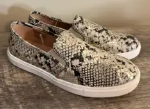Time &Tru Reptile Snake Print Slip On Shoes Women’s Size 10 Memory Foam